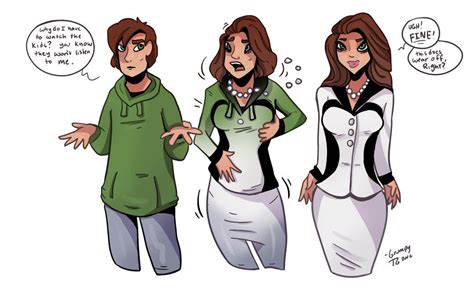 Transforming into a futa mommy (Artist: WeebUVR)